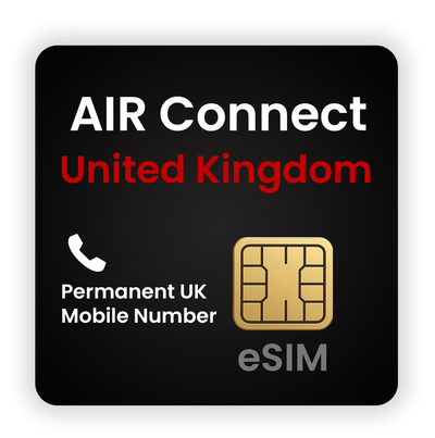 AIR Connect UK Permanent Mobile Number 365 days