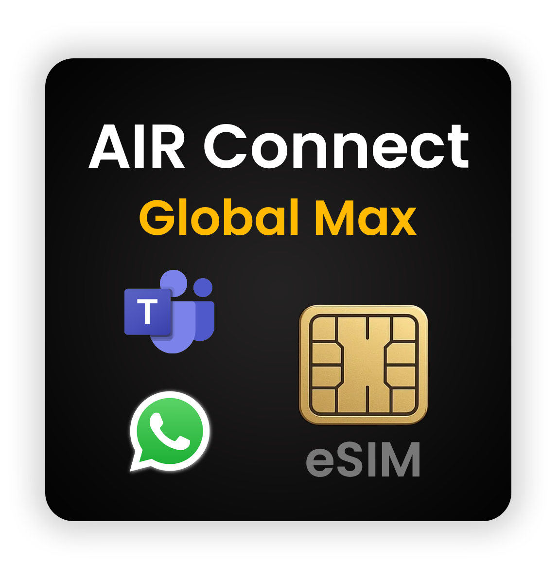 AIR Connect Global 40GB Data Microsoft Teams & WhatsApp Optimised 365 Days